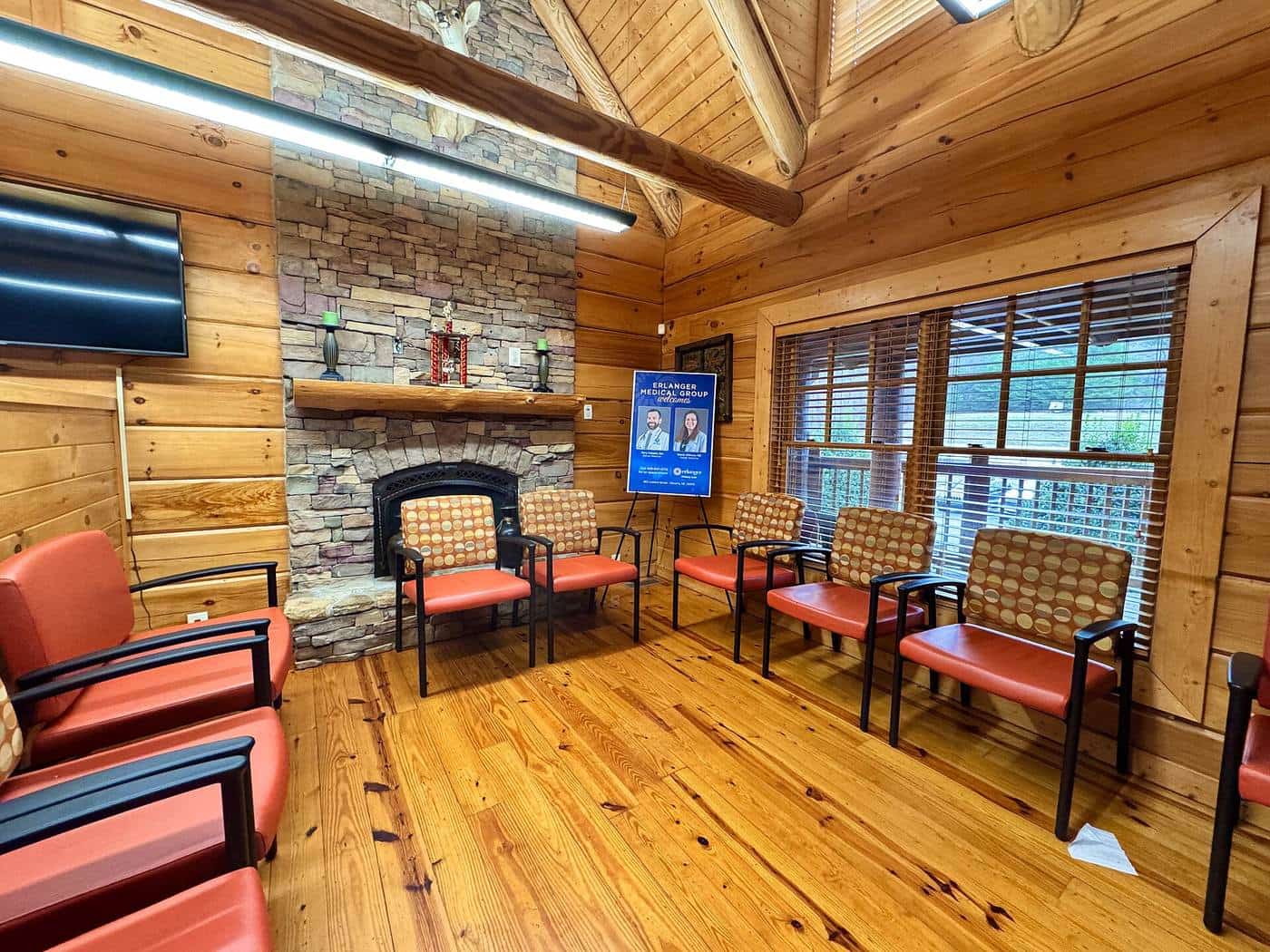An urgent care waiting room