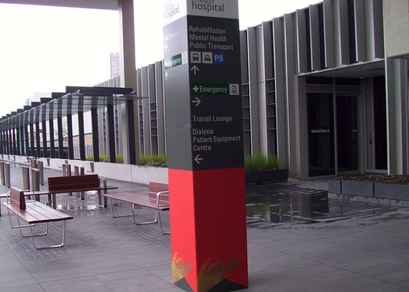 A large modern hospital building